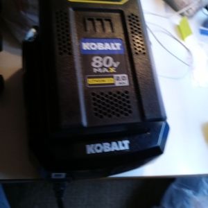 New out of box kobalt 80v max battery and charger